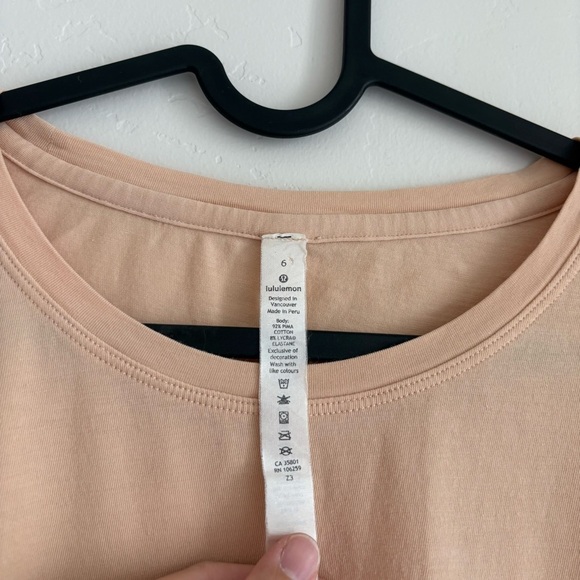 Lululemon Pleats and Thank You Short Sleeve in Ivory Peach
Size 6 - Picture 7 of 9
